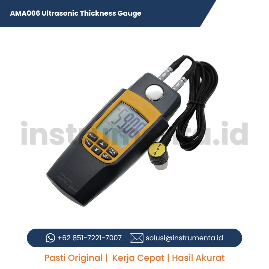 Official Supplier AMA006 Ultrasonic Thickness Gauge Alat Ukur Ketebalan Dinding Material Digital Ultrasonik Genggam